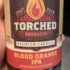 Torched Blood Orange IPA Beer Candle